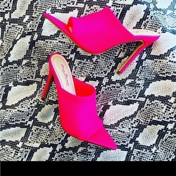Anne Michelle Shoes - Anne Michelle Bright Lights Hot Pink Heels